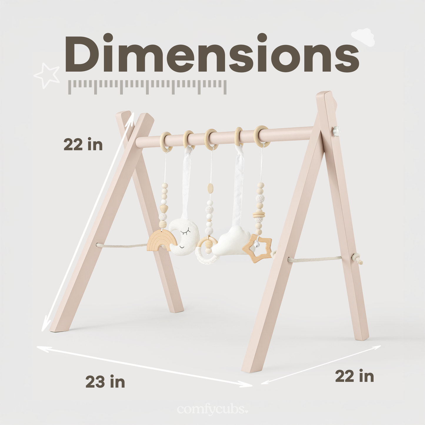 Baby Play Gym in Blush