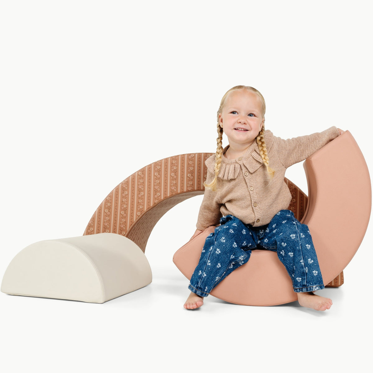 Wooden Arc Playset for Toddlers Montessori Inspired