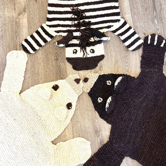 Organic Wool Play Mat + Nursery Rug | Brown Bear