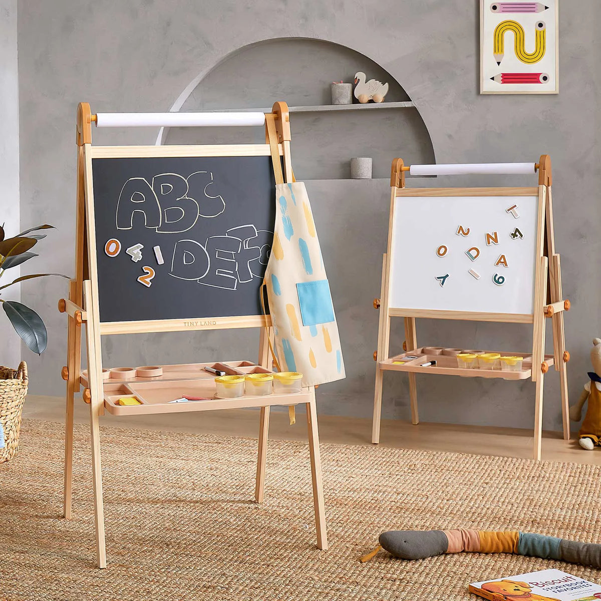 Tiny Land Magnitales Magnetic Drawing Easel for Kids