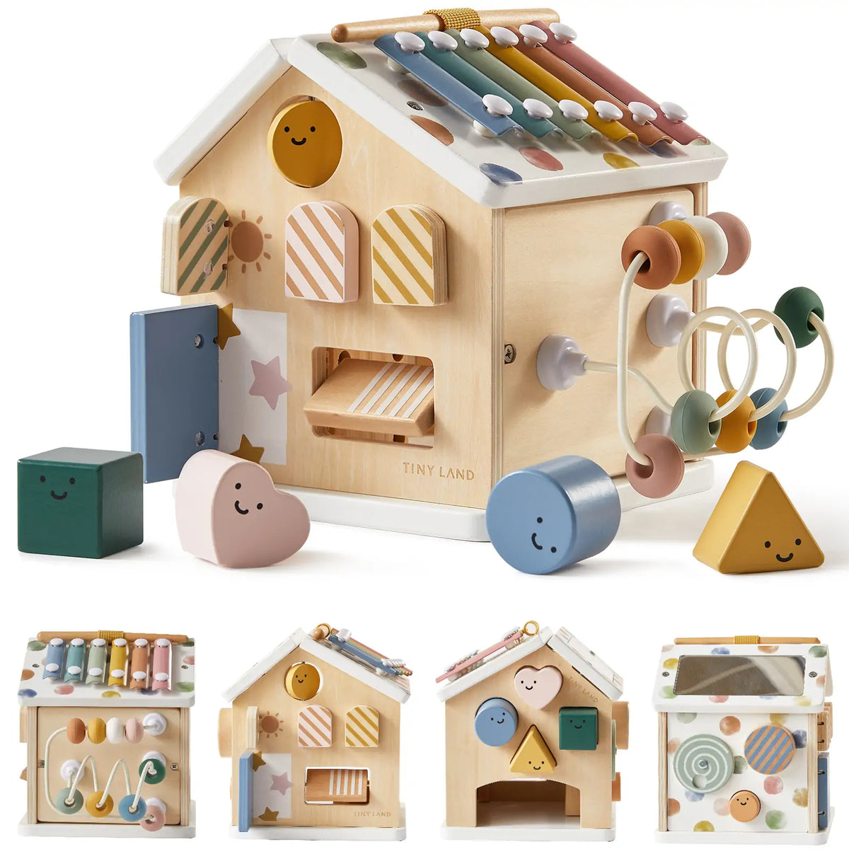 Tiny Land Cottage Activity Cube in Morandi Color Set