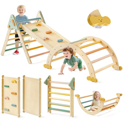 Tiny Land® 7-in-1 Morandi Pikler Triangle Set