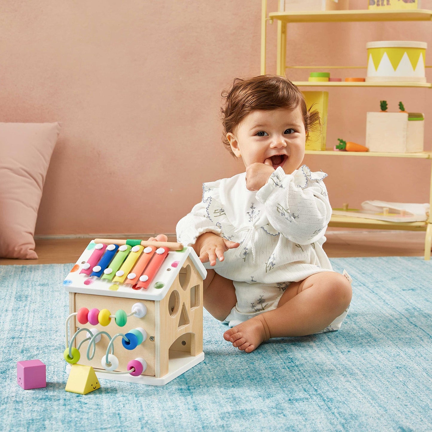 Tiny Land Cottage Activity Cube in Rainbow Color Set
