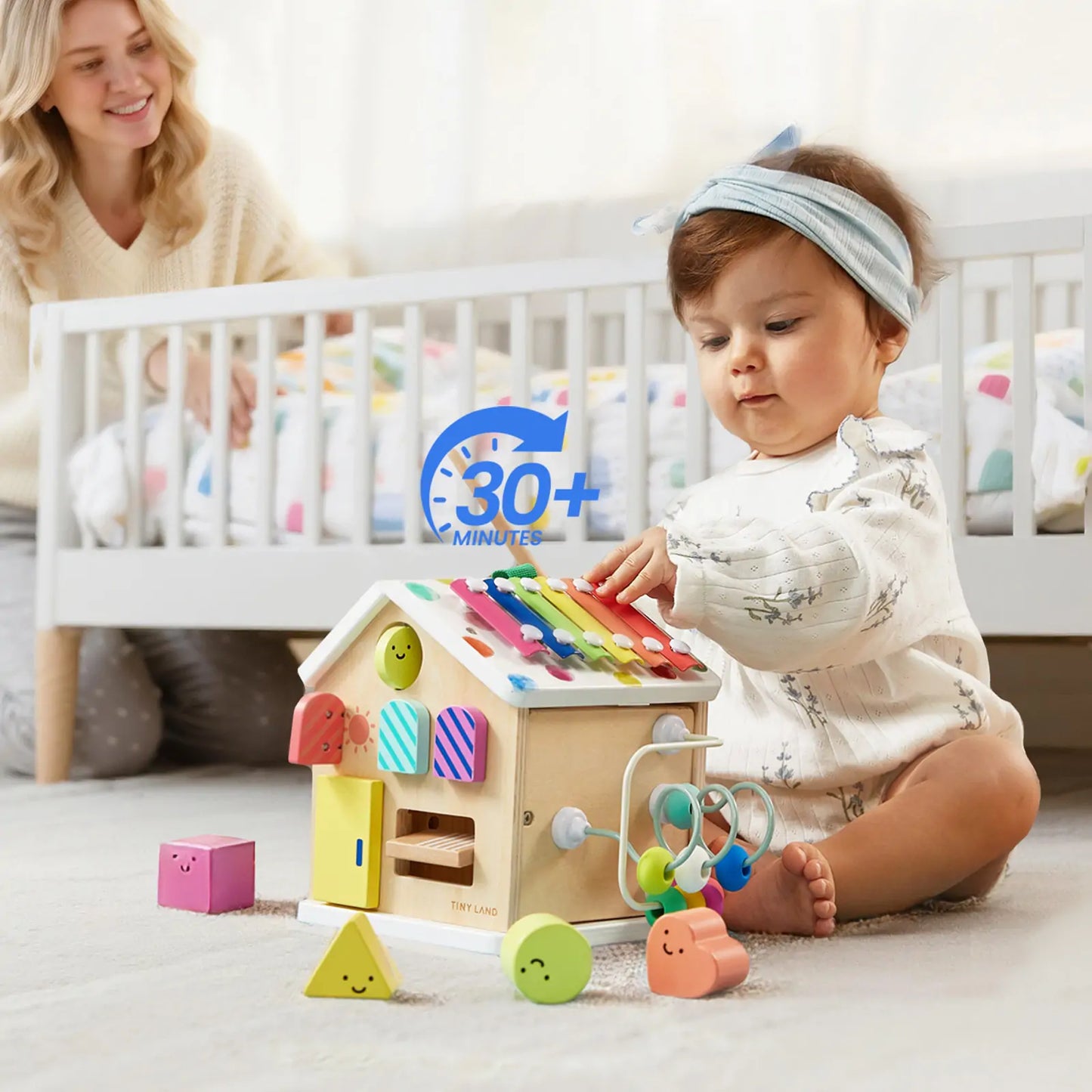 Tiny Land Cottage Activity Cube in Rainbow Color Set
