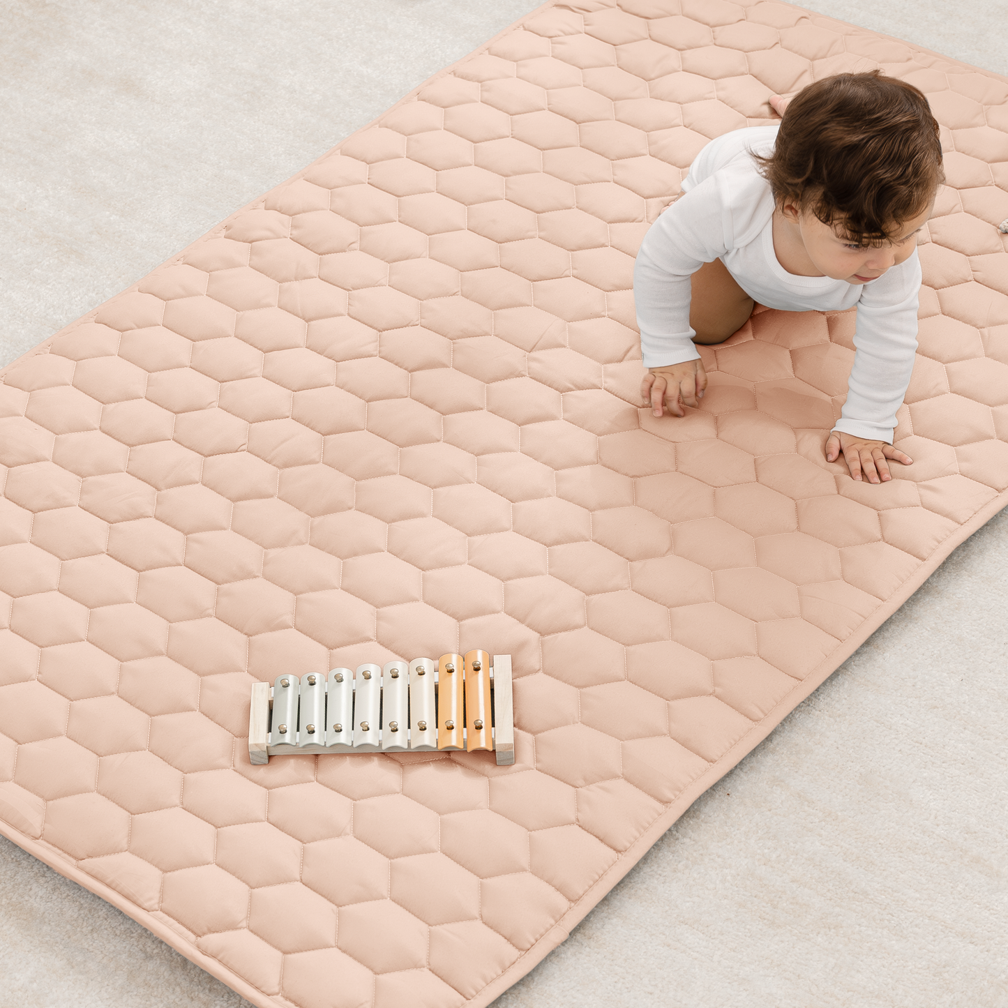 Play Mat with Non-Slip Bottom in Blush