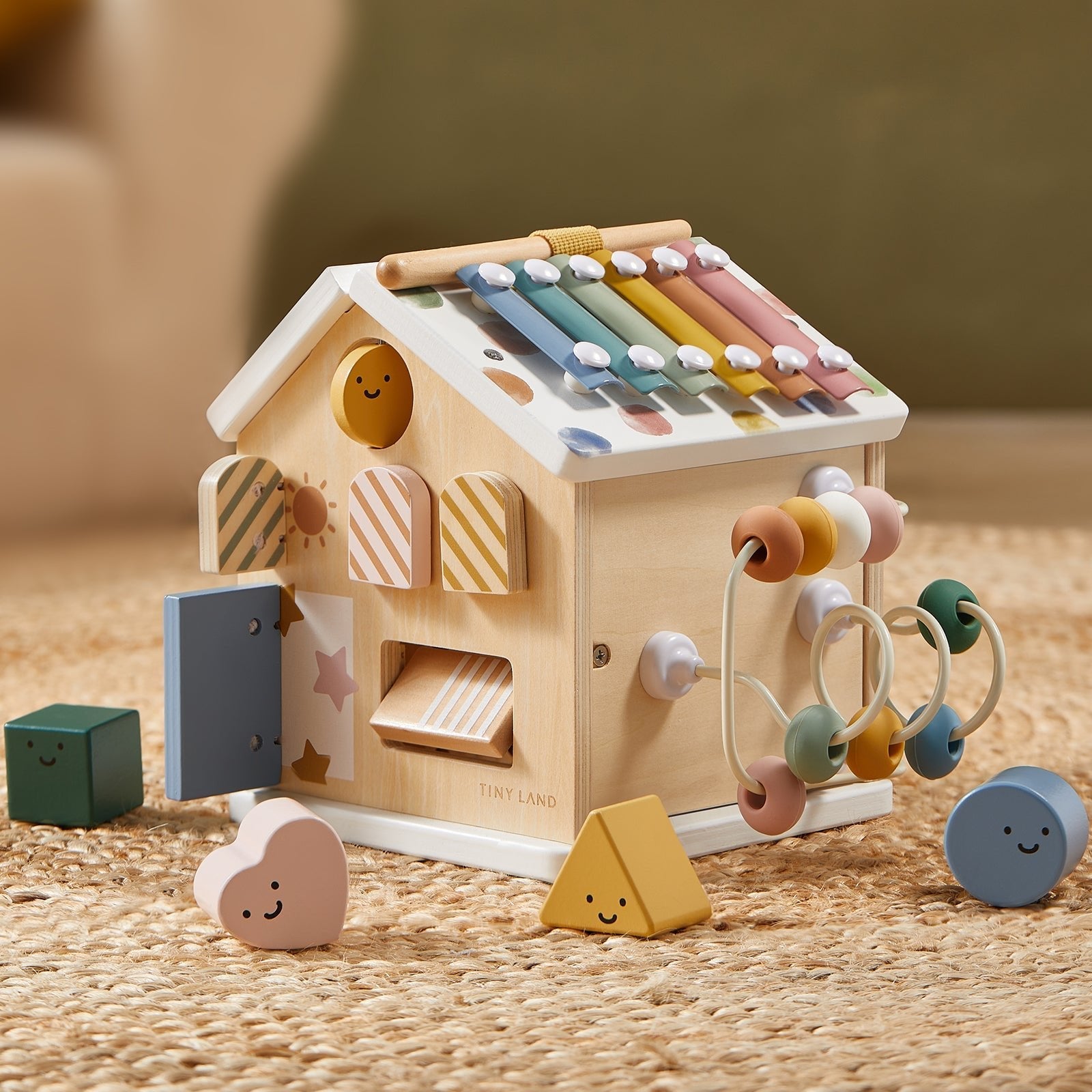Tiny Land Cottage Activity Cube in Morandi Color Set