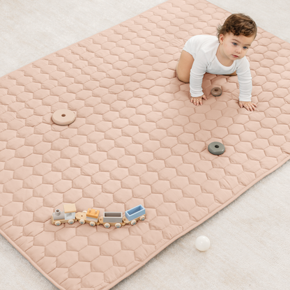 Play Mat with Non-Slip Bottom in Blush