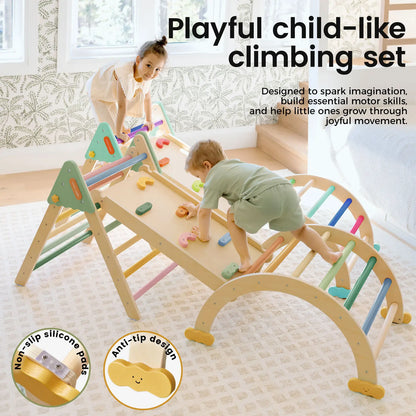 Tiny Land® 7-in-1 Morandi Pikler Triangle Set