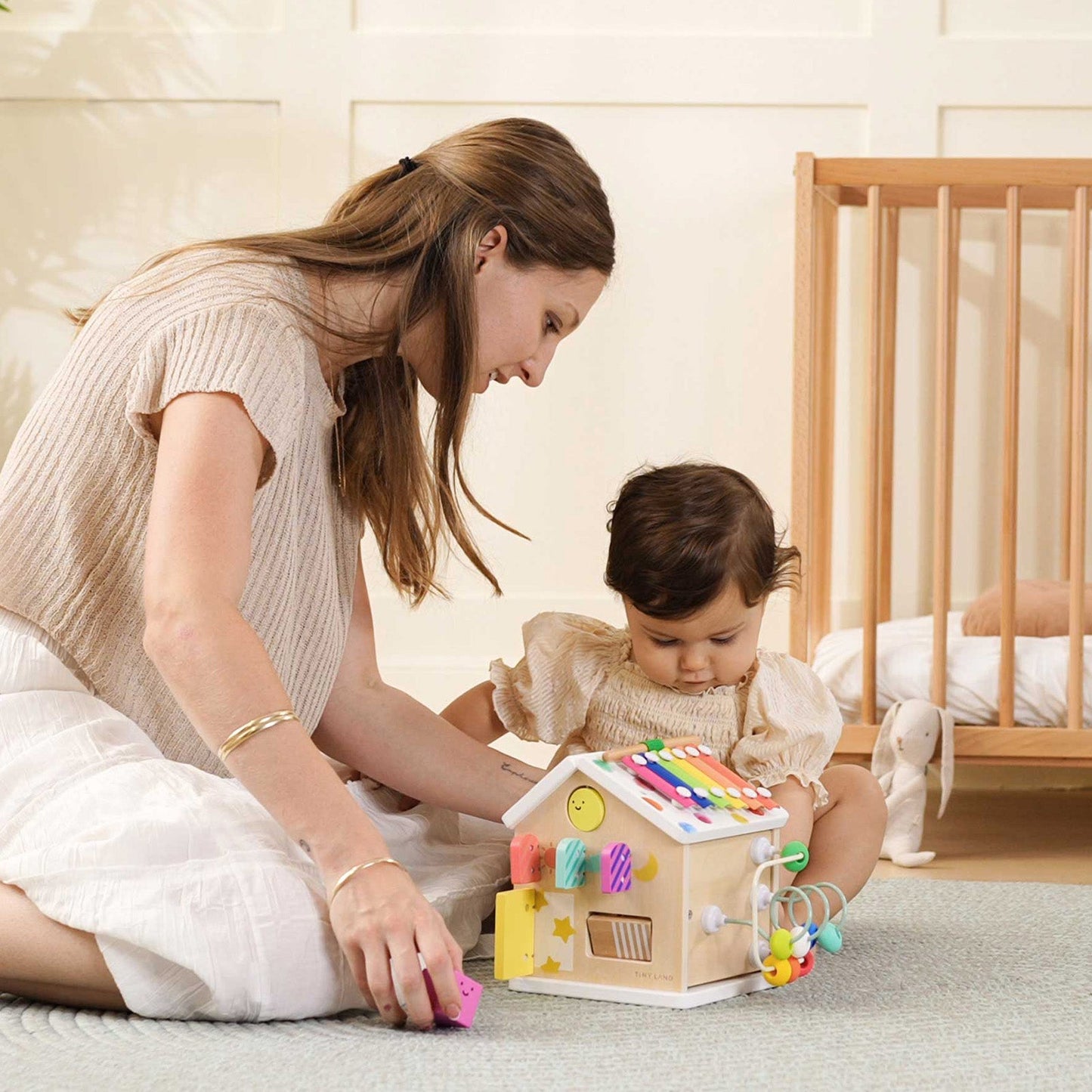 Tiny Land Cottage Activity Cube in Rainbow Color Set