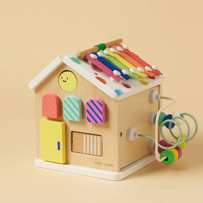 Tiny Land Cottage Activity Cube in Rainbow Color Set