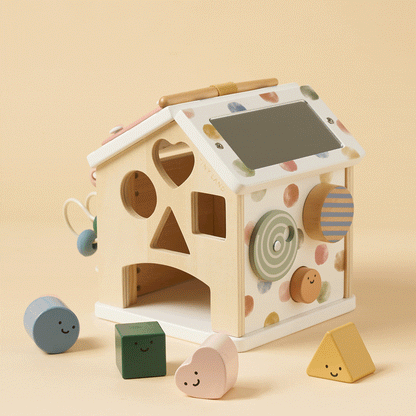 Tiny Land Cottage Activity Cube in Morandi Color Set