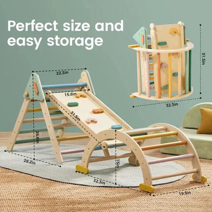 Tiny Land® 7-in-1 Morandi Pikler Triangle Set