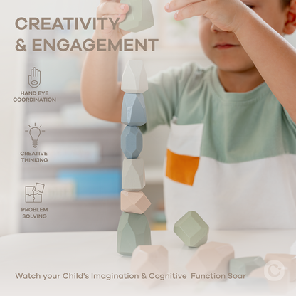 Stacking Blocks for Toddlers in Neutral Pack