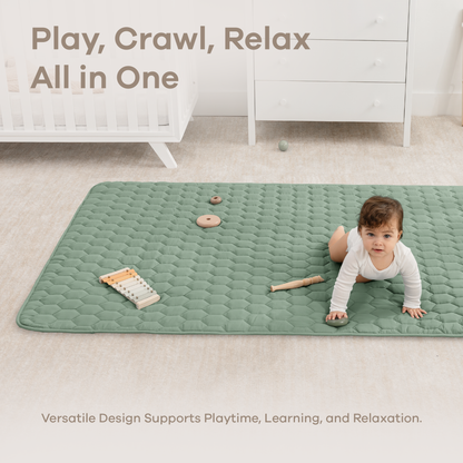 Play Mat with Non-Slip Bottom in Fern