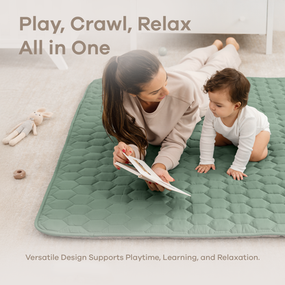 Play Mat with Non-Slip Bottom in Fern