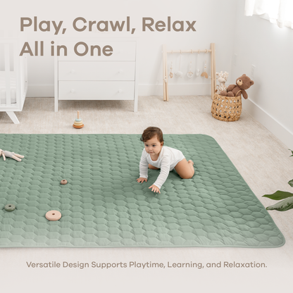 Play Mat with Non-Slip Bottom in Fern
