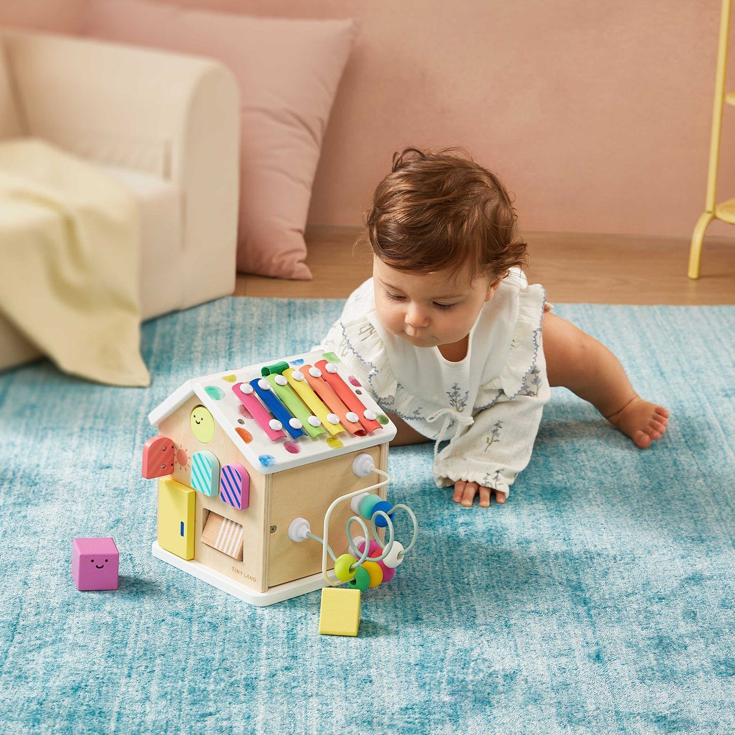 Tiny Land Cottage Activity Cube in Rainbow Color Set