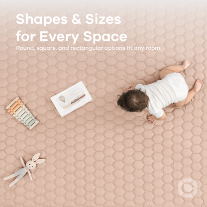 Play Mat with Non-Slip Bottom in Blush