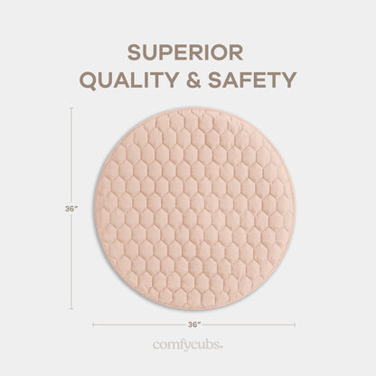 Play Mat with Non-Slip Bottom in Blush