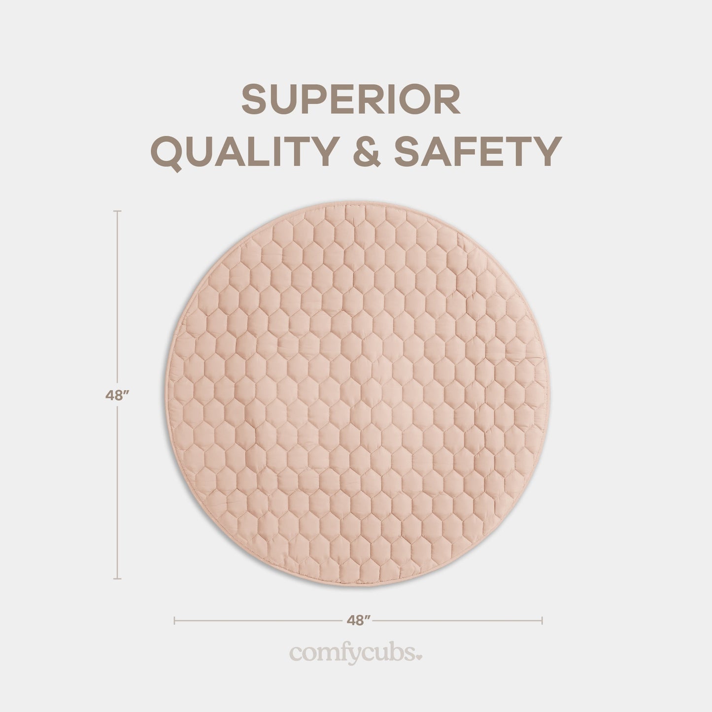 Play Mat with Non-Slip Bottom in Blush