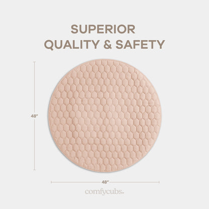 Play Mat with Non-Slip Bottom in Blush