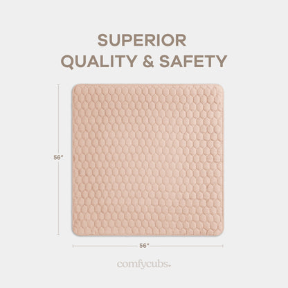 Play Mat with Non-Slip Bottom in Blush