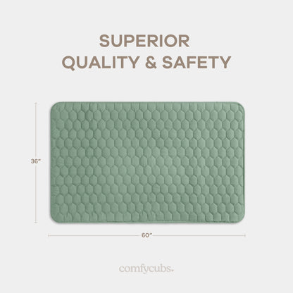 Play Mat with Non-Slip Bottom in Fern