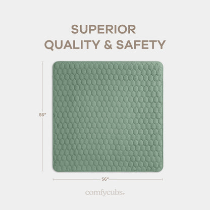 Play Mat with Non-Slip Bottom in Fern