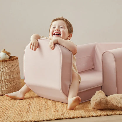Tiny Land GentleSnug Plush Kids Chair in Sage Green