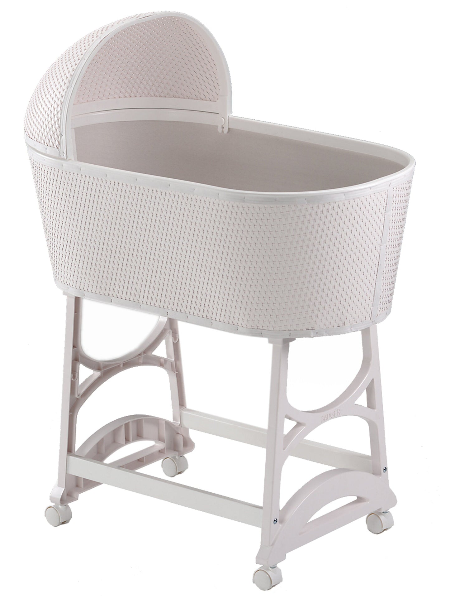 Custom Made Fitted Sheet for Moses basket in Off White Linen