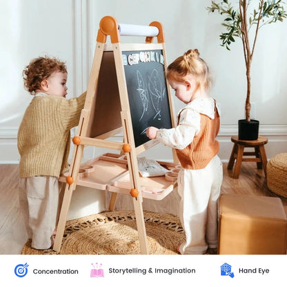 Tiny Land Magnitales Magnetic Drawing Easel for Kids