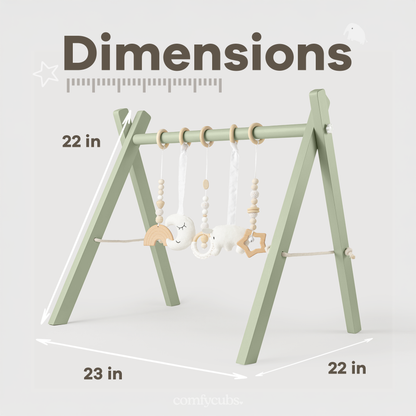 Baby Play Gym in Sage