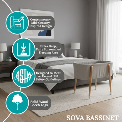 TruBliss Sova Bassinet for Newborns up to 5 Months