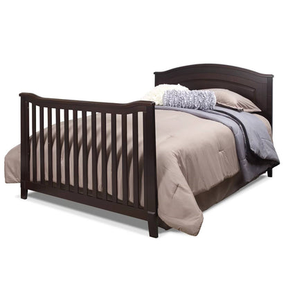 SF Home Espresso Solid Wood Convertible Crib