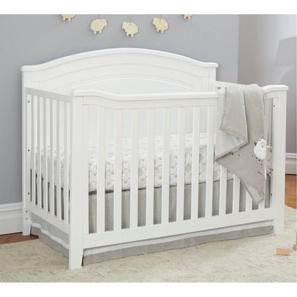 3 Piece Crib, Changing Station and 6 Drawer Dresser Nursery Furniture Set in White