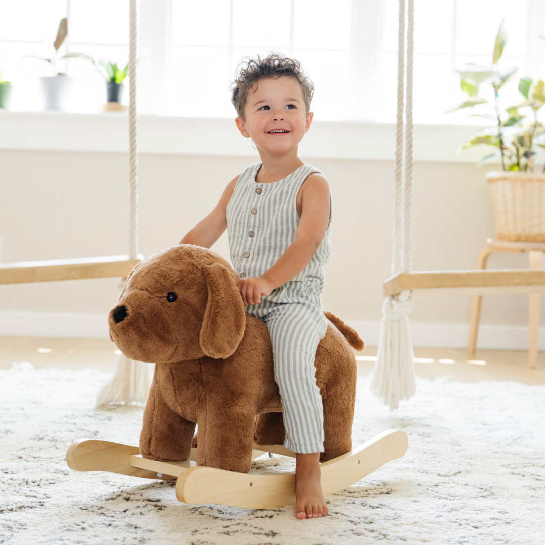 Saranoni Stuffed Animal Rockers with Wooden Base
