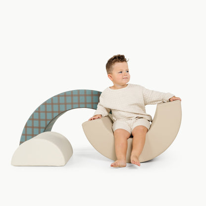 Wooden Arc Playset for Toddlers Montessori Inspired