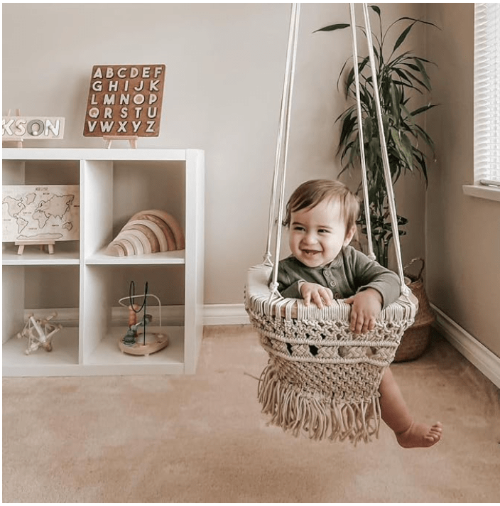 boho bundle - swing & toy basket