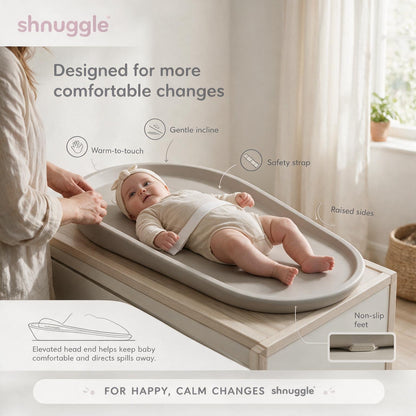Shnuggle Squishy Wipeable Hygienic Diaper Change Mat