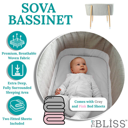 TruBliss Sova Bassinet for Newborns up to 5 Months