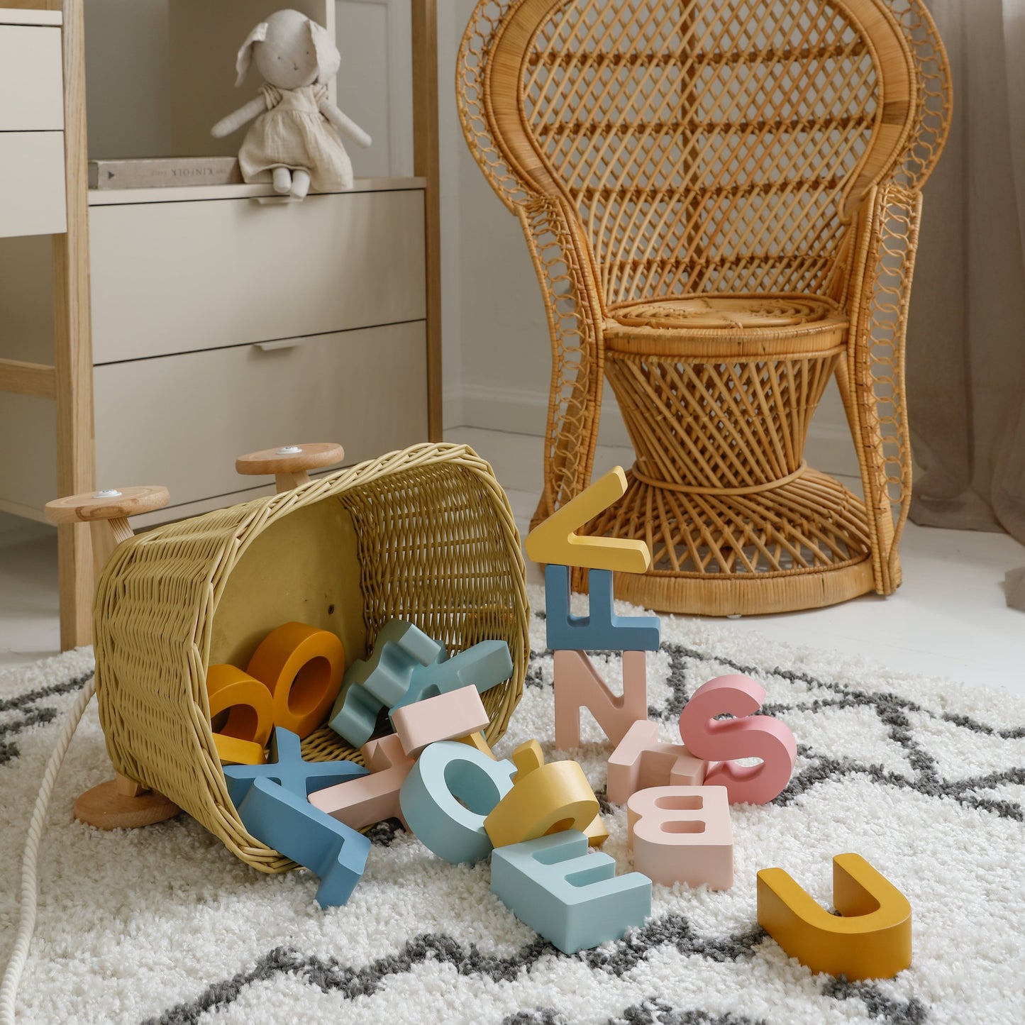 Wooden Alphabet Blocks
