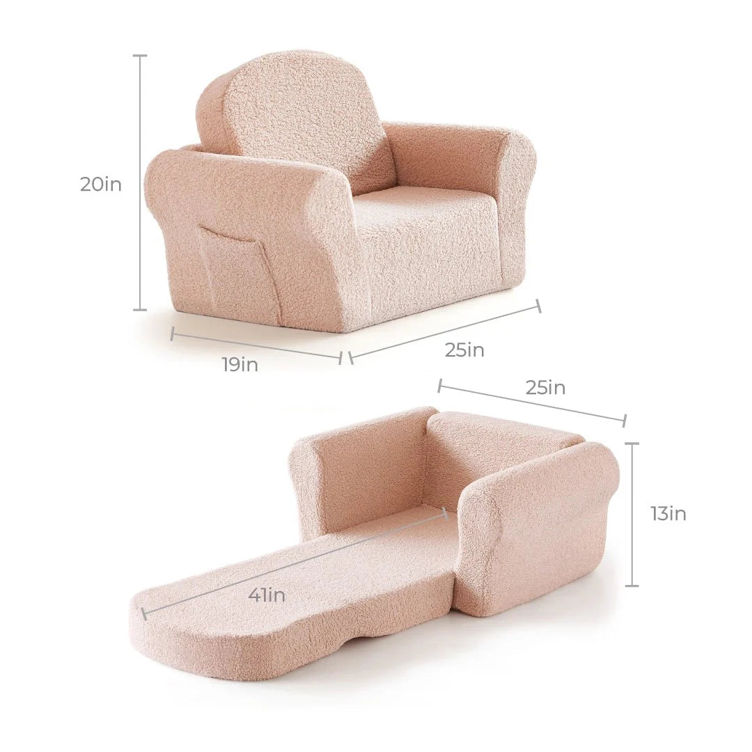 Tiny Land® Afternoon Couch Pink Kids Chair