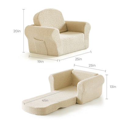 Tiny Land® Afternoon Couch Cream Kids Chair