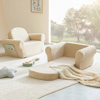 Tiny Land® Afternoon Couch Cream Kids Chair