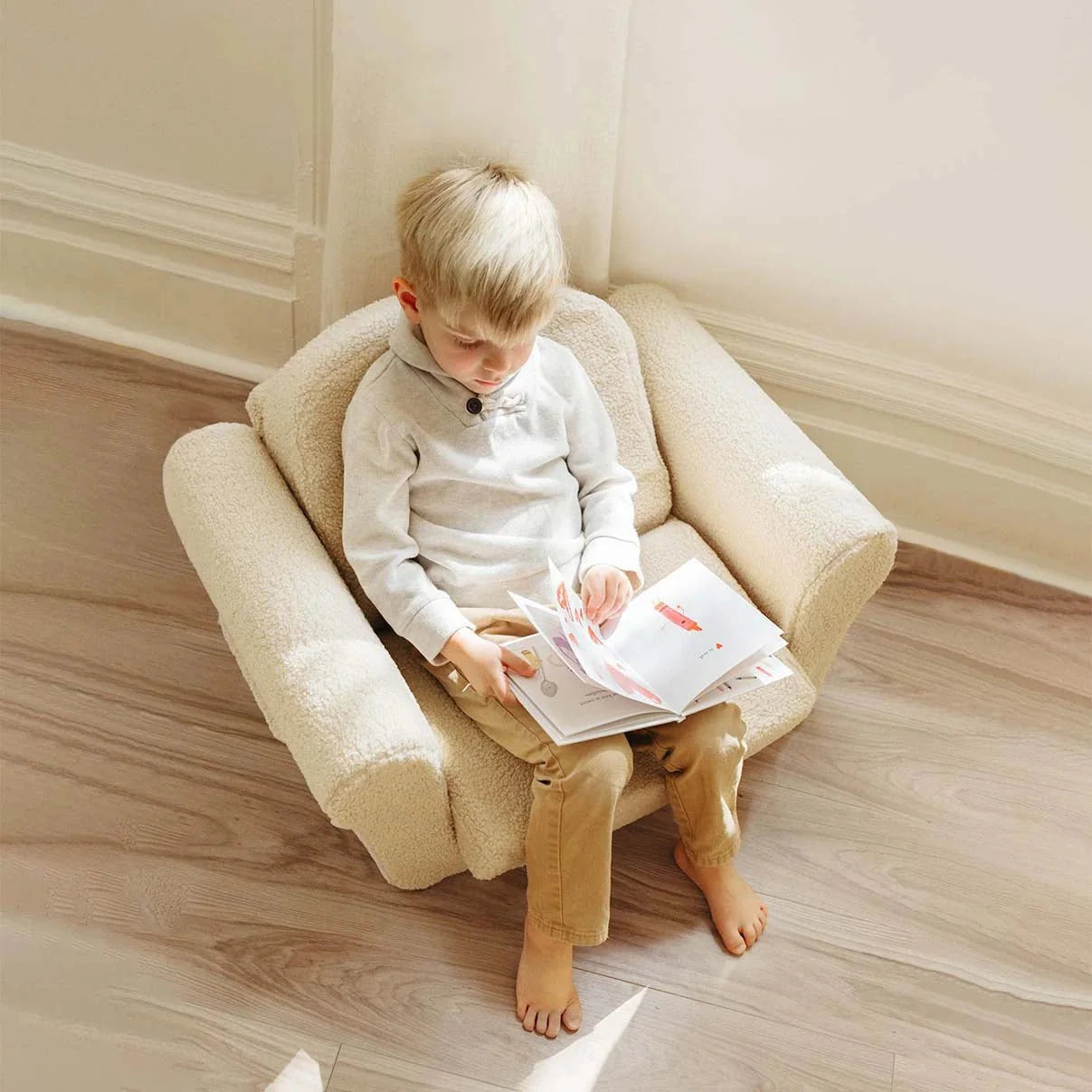 Tiny Land® Afternoon Couch Cream Kids Chair