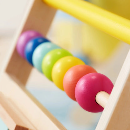 Tiny Land Premium Natural Wooden Baby Activity Walker