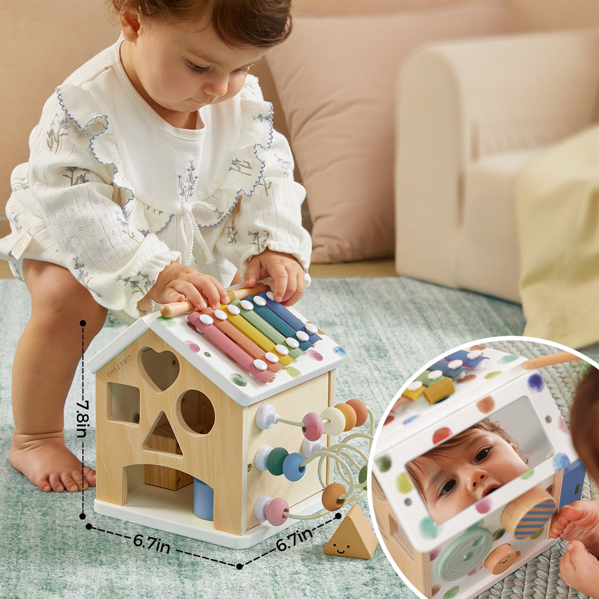 Tiny Land Cottage Activity Cube in Morandi Color Set