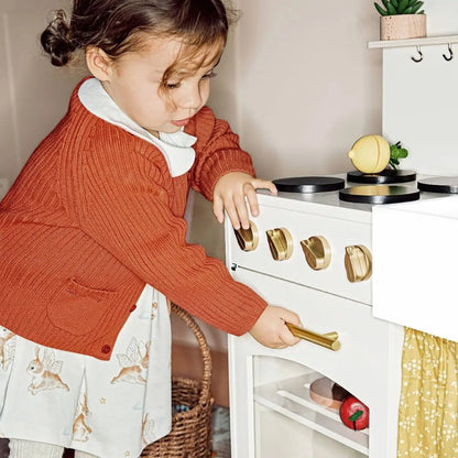Tiny Land® Wooden Play Kitchen for Toddlers