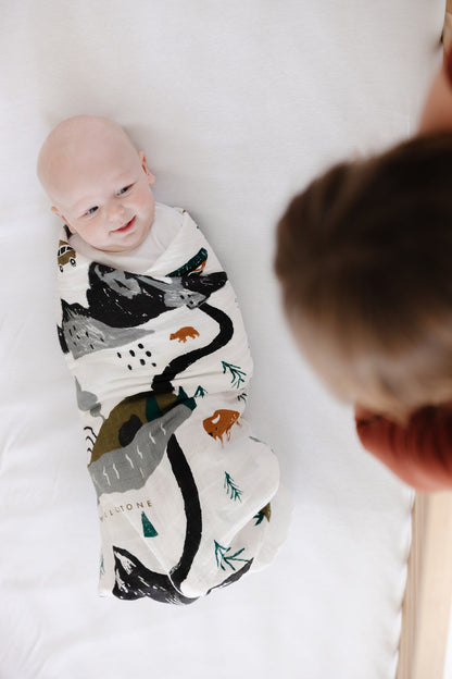 National Parks Cotton Swaddle Blanket for Newborns