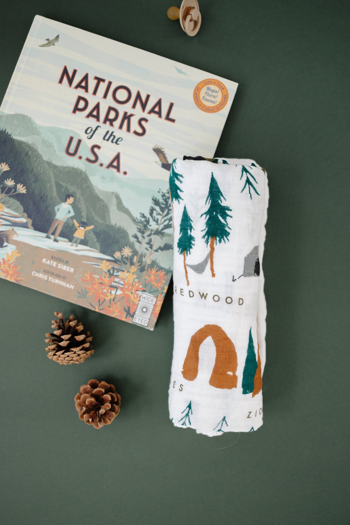 National Parks Cotton Swaddle Blanket for Newborns